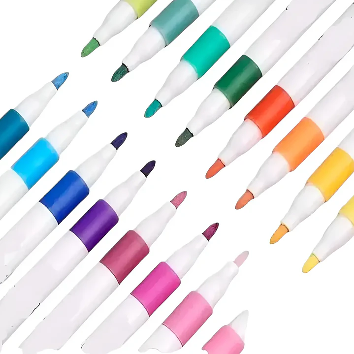 Set Lápices Acrílicos 48 Colores Marcadores Profesionales Multisuperficie 1