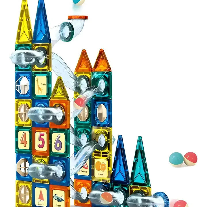 Set Bloques Magnéticos 97 Piezas Juguete Didáctico de Construcción 2