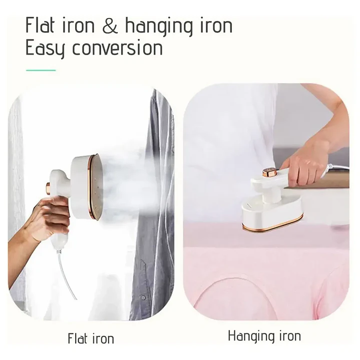 Mini Plancha a Vapor Portátil Placa de Titanio 220V para Viajes 4