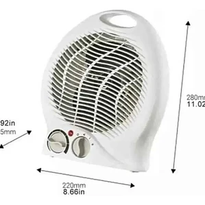 Termoventilador Eléctrico 2000W Potop con Termostato Ajustable