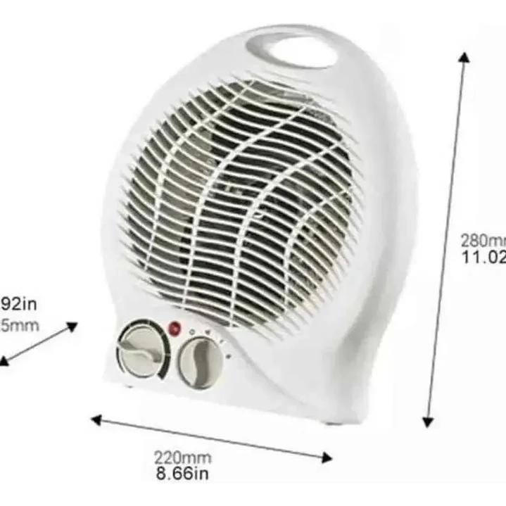 Termoventilador Eléctrico 2000W Potop con Termostato Ajustable 2
