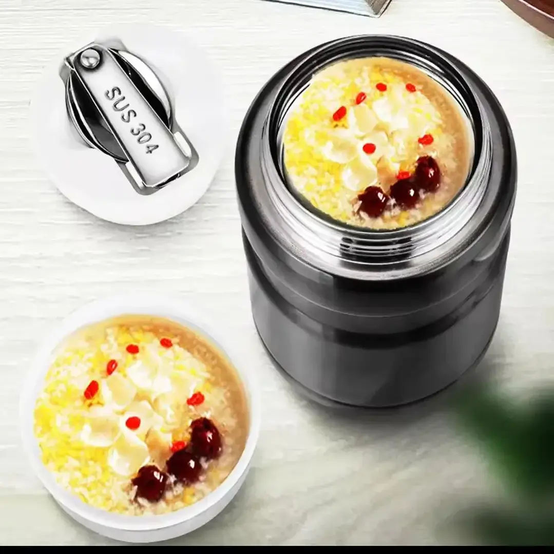 Termo Comida Acero Inoxidable 800 ML con Cuchara Plegable 5