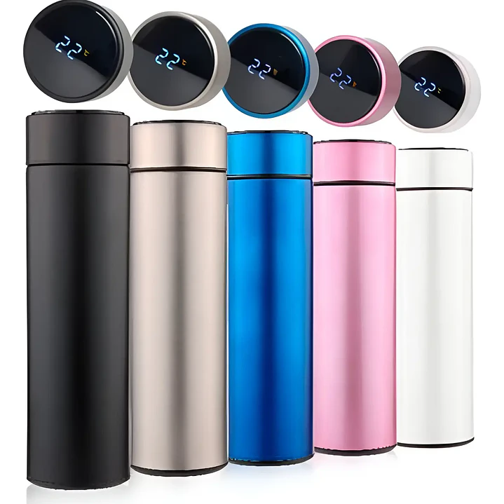 Termo Digital Inteligente 500ml con Pantalla LED y Acero Inoxidable Colores 1