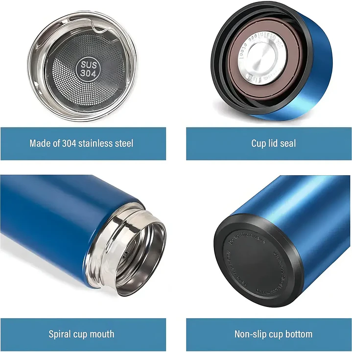 Termo Digital Inteligente 500ml con Pantalla LED y Acero Inoxidable Colores 4