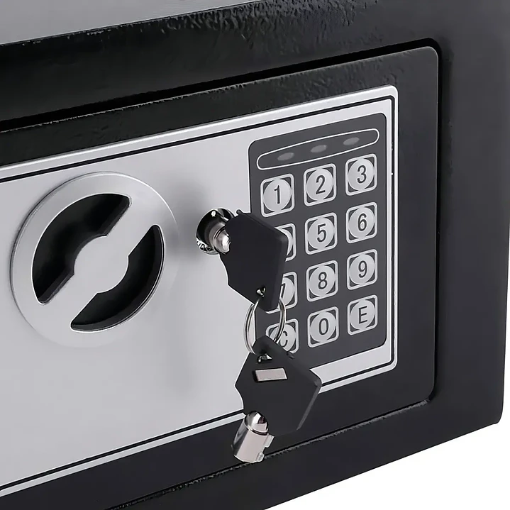 Caja Fuerte Digital de Seguridad con Llave de Emergencia y Doble Perno 4