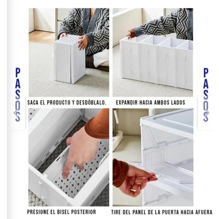 Zapatera Plegable Beiti 6 Niveles con Cierre Magnético y 12 Espacios 3