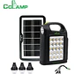 Kit Generador Solar Portátil con Linterna LED y 3 Ampolletas - Miniatura 1