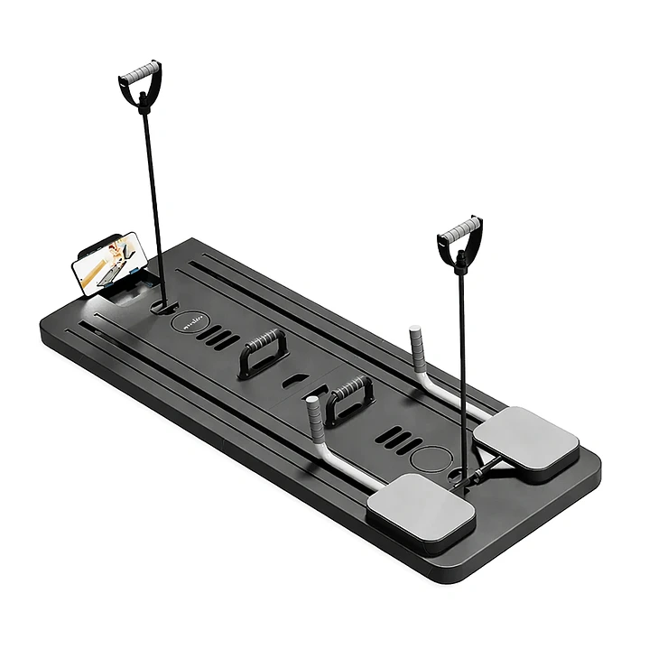 Banca de Abdominales Multifuncional Pilates Reformer 5 en 1 con Temporizador 1