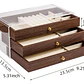 Joyero Organizador 3 Niveles Madera con Tapa Transparente - Miniatura 2