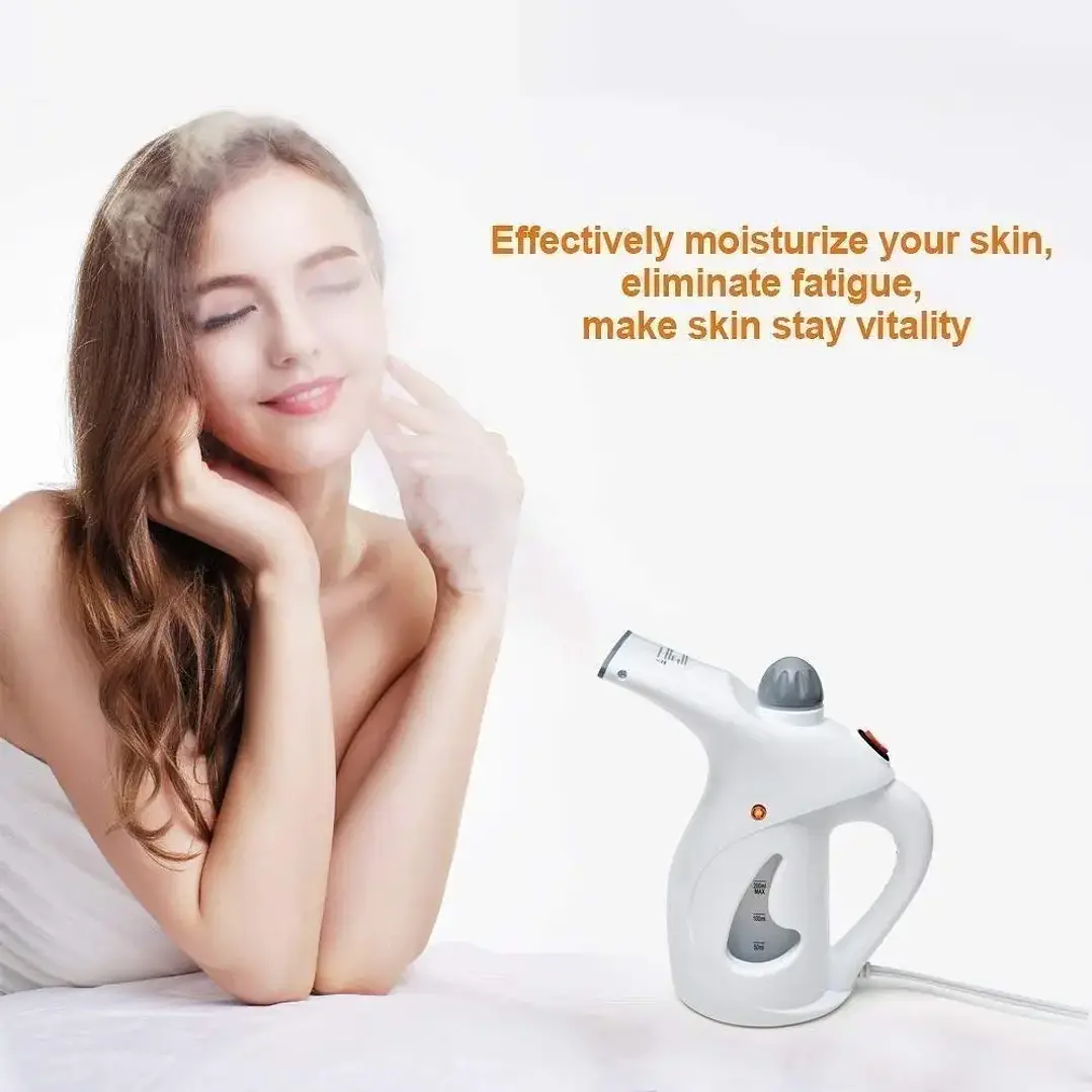 Plancha Vapor Vertical 4 en 1 Vaporizador de Ropa y Sauna Facial 1500W Blanca 4