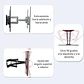 Soporte TV Articulado 40 a 80 Pulgadas Supercenter CP502 con Inclinación y Giro - Miniatura 3