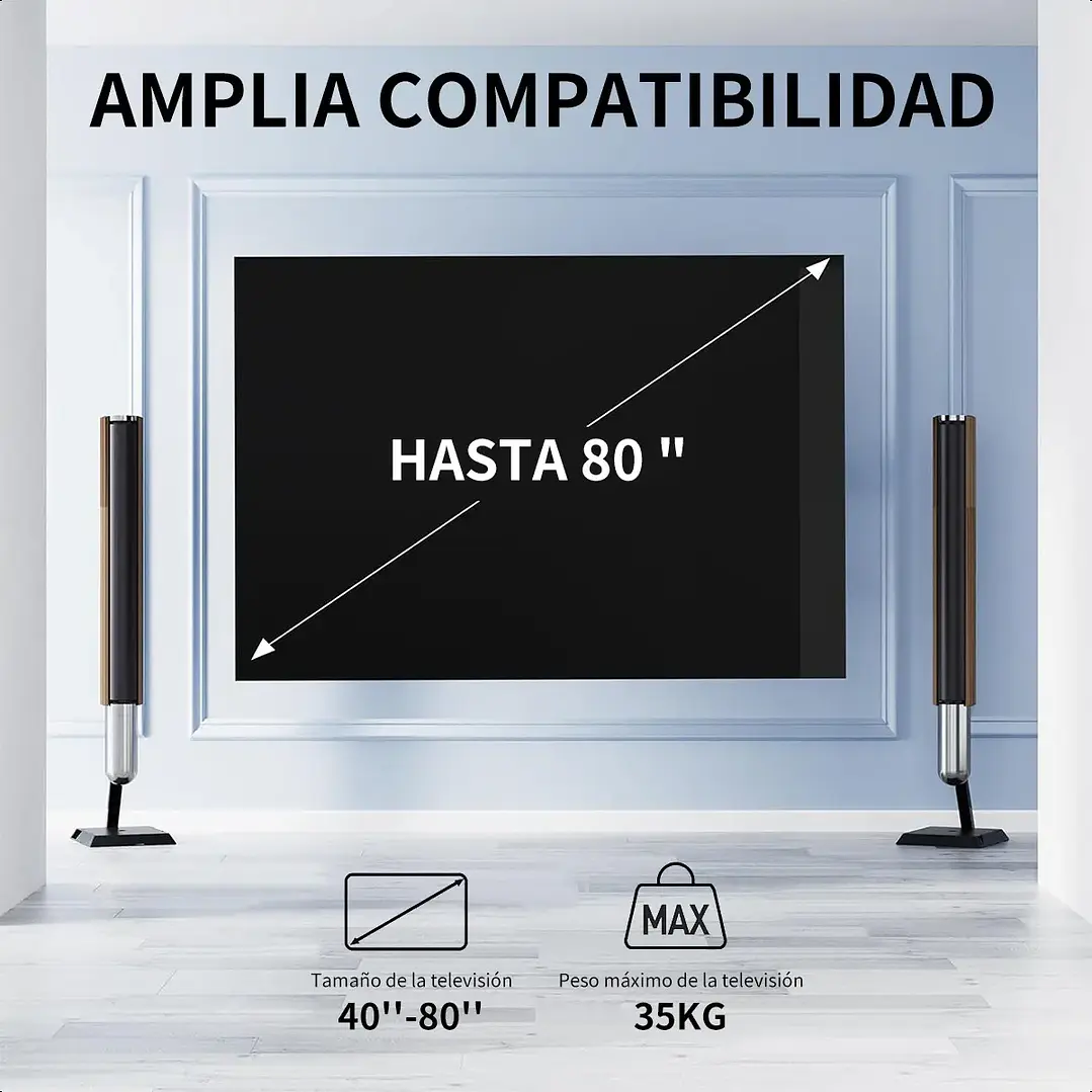 Soporte TV Articulado 40 a 80 Pulgadas Supercenter CP502 con Inclinación y Giro 4