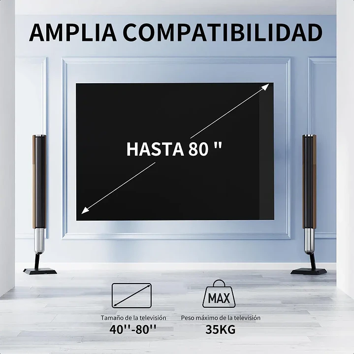 Soporte TV Articulado 40 a 80 Pulgadas Supercenter CP502 con Inclinación y Giro 4