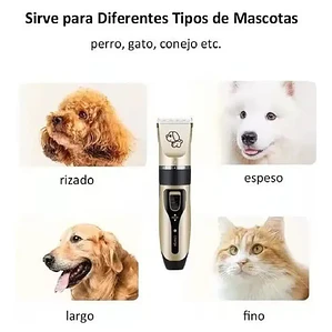 Cortadora de Pelo Profesional para Mascotas Inalámbrica con Motor Silencioso