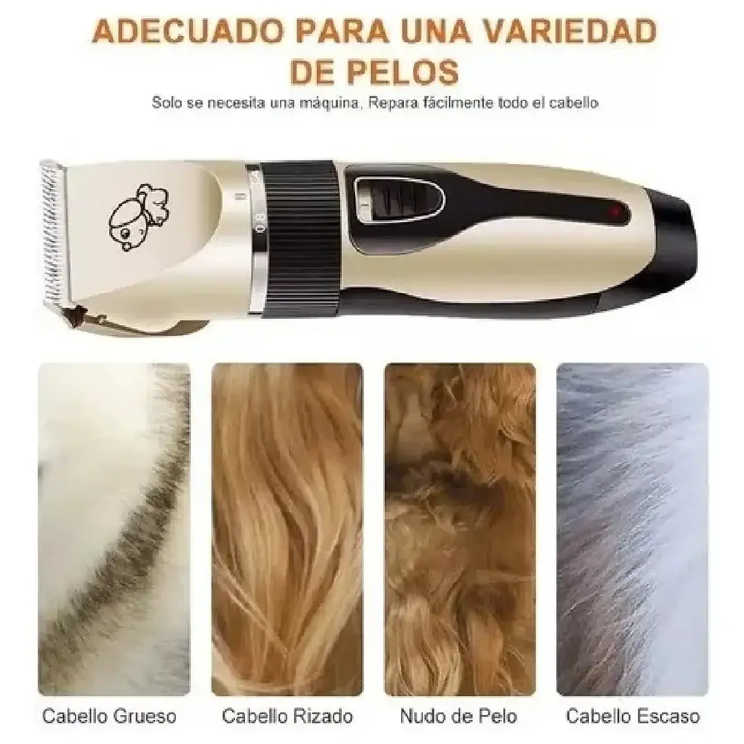 Cortadora de Pelo Profesional para Mascotas Inalámbrica con Motor Silencioso 4
