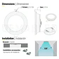 Foco Panel LED Embutido Redondo 9W Demasled con Luz Blanco Frío 14,5cm - Miniatura 3
