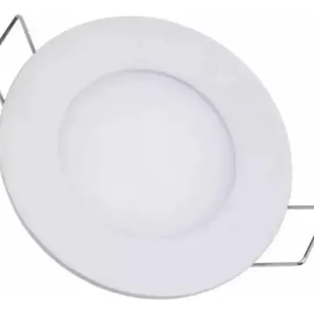 Foco Panel LED Embutido Redondo 3W Luz Fría Diámetro 8.5cm 2