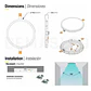Foco Panel LED Embutido Redondo 12W con Diámetro de Corte 16cm - Miniatura 2