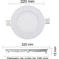 Foco Panel LED Embutido Redondo 18W Luz Neutra 4000K de 22cm - Miniatura 3