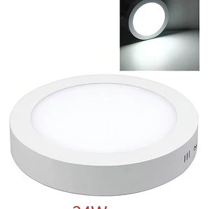 Foco Panel LED Sobrepuesto Redondo 24W de Alta Luminosidad 2160 Lúmenes