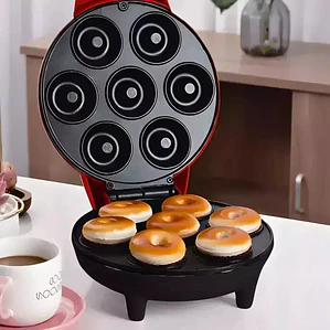 Máquina para Hacer Mini Donas Eléctrica Antiadherente de 7 Cavidades