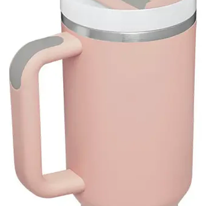 Termo 40oz Acero Inoxidable Minimalista con Asa y Pajita Tipo Copa de Coche 1