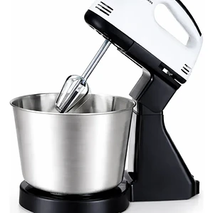 Batidora Eléctrica de Pedestal 2 en 1 con Bowl de Acero de 3 Litros 7 Velocidades