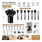Set de Utensilios de Cocina de Silicona 21 Piezas con Vaso Organizador - Miniatura 4