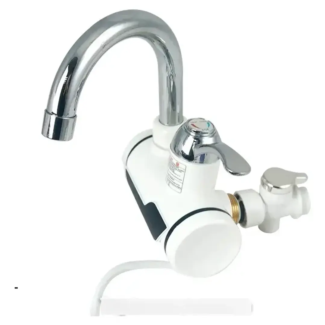Grifo Eléctrico Calentador de Agua Instantáneo 3000W con Ducha Conexión Trasera 3