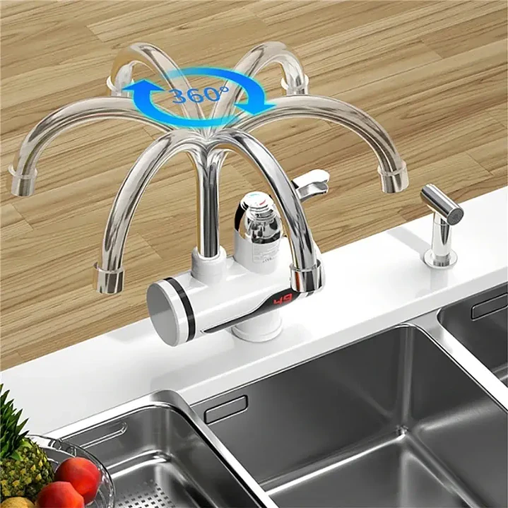 Llave Eléctrica para Agua Caliente con Conexión Inferior sobre Mesón 2