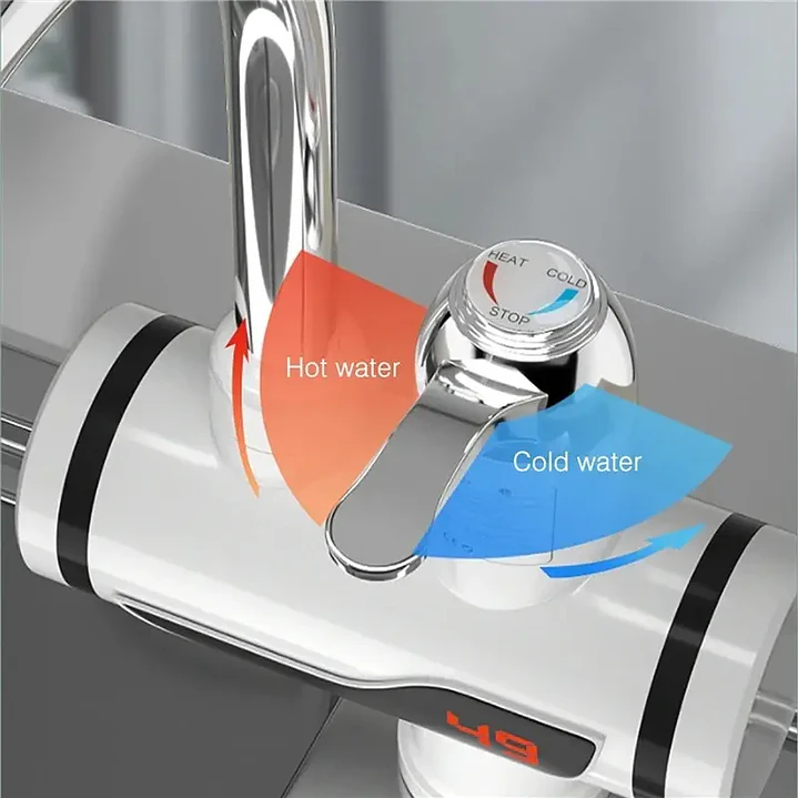 Llave Eléctrica para Agua Caliente con Conexión Inferior sobre Mesón 3