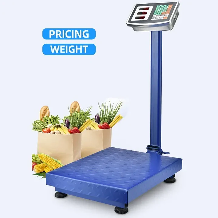 Balanza Digital Industrial de Plataforma 150 Kilos con Brazo y Batería Recargable 2