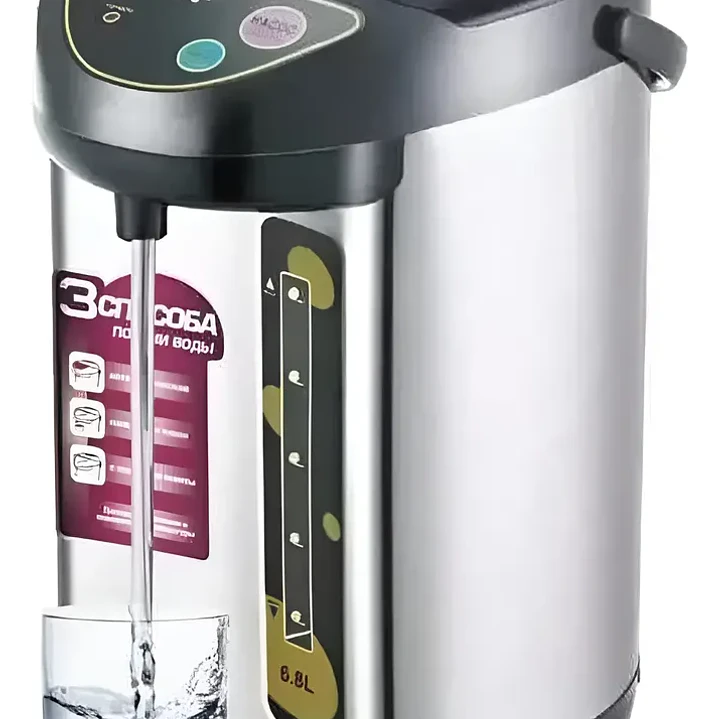 Termo Hervidor Eléctrico Dispensador 6.8 Litros en Acero Inoxidable 1