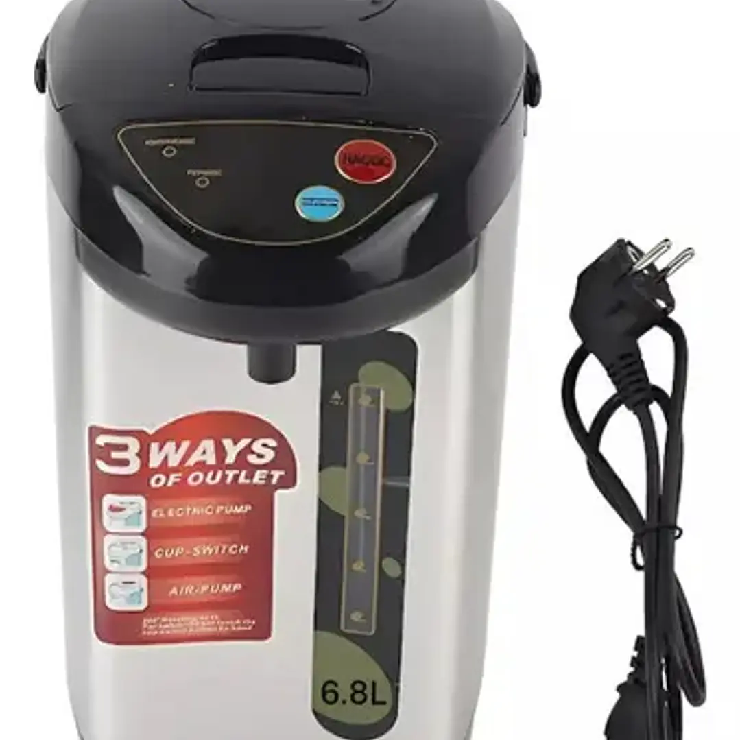 Termo Hervidor Eléctrico Dispensador 6.8 Litros en Acero Inoxidable 4