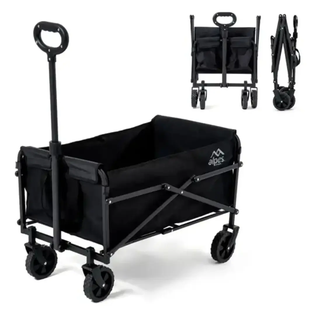 Carrito Plegable de Camping y Compras con Ruedas Desmontables 1