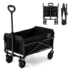 Carrito Plegable de Camping y Compras con Ruedas Desmontables