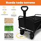 Carrito Plegable de Camping y Compras con Ruedas Desmontables - Miniatura 3