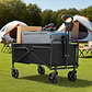 Carrito Plegable de Camping y Compras con Ruedas Desmontables - Miniatura 4