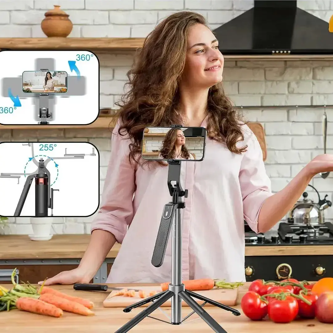Linda Store Q515tk Trípode Inteligente con Seguimiento Facial IA 360 Grados 3