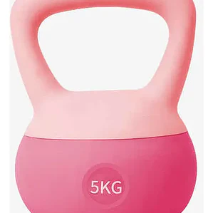 Kettlebell Suave de Goma 5kg para Entrenamiento en Casa