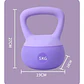 Kettlebell Suave de Goma 5kg para Entrenamiento en Casa - Miniatura 2