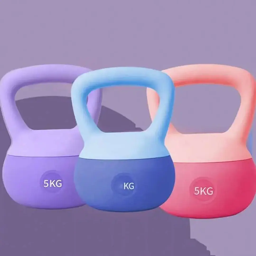Kettlebell Suave de Goma 5kg para Entrenamiento en Casa 3