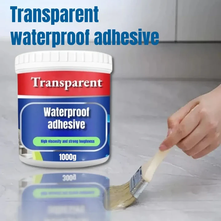 Sellador Adhesivo Impermeable Transparente Tapagotera 1kg Pintable 3