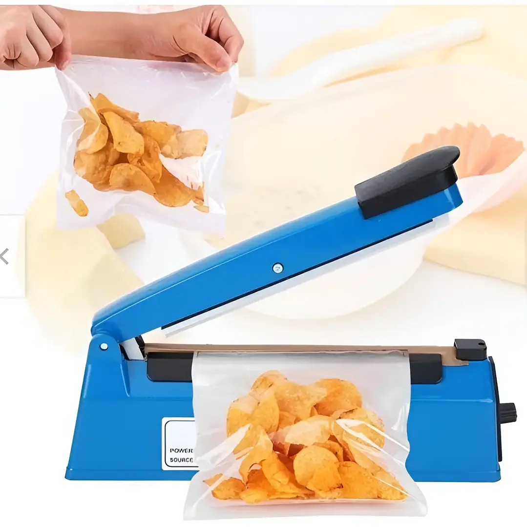 Selladora de Bolsas Manual por Impulso de 20 cm en Plástico ABS 3