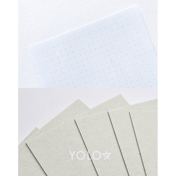 Set 700 hojas+tapas cartón piedra 1.5 mm PUNTOS A6 105 grm  1