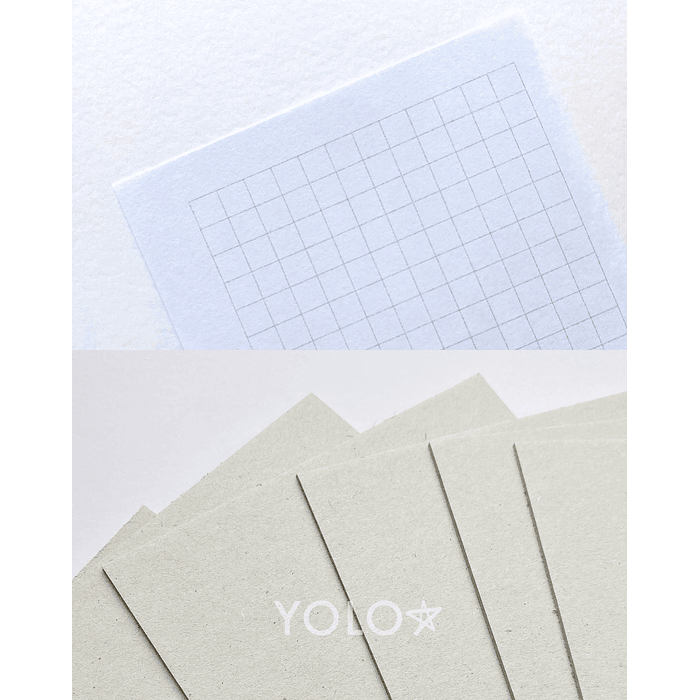 Set 700 hojas+tapas cartón piedra 1.5 mm CUADROS A6 105 grm  1