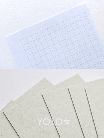 Set 700 hojas+tapas cartón piedra 1.5 mm CUADROS A6 105 grm 