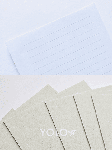 Set 700 hojas+tapas cartón piedra 1.5 mm LÍNEAS A6 105 grm 