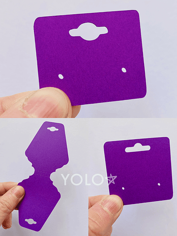 Set 350 Tags Bisutería Morado