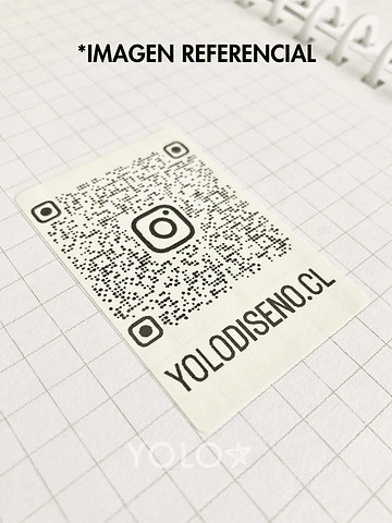 100 Stickers Personalizados Impresión Térmica 4x6 cm - QR Instagram